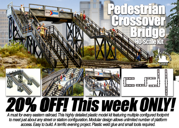 HO-Scale Pedestrian Crossover Bridge